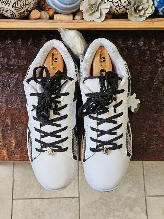 Luxury Kicks (Vlado) Men's Fashion Sneakers, White, Sz 12 - Picture 2 of 16